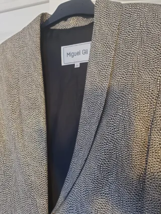 Chaqueta fiesta dorada y negra Talla M