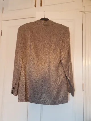 Chaqueta fiesta dorada y negra Talla M