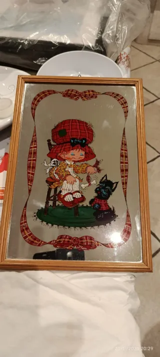 Hollie Hobby specchio vintage 22x32cm