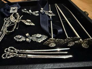 Aderezo Fallero Plata Vieja.Santamaria Ofebres