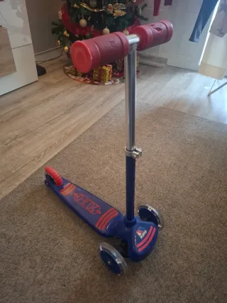 Patinete 3 Ruedas Niño Azul y Rojo