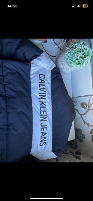 Chaqueta Calvin Klein Hombre Negra y Blanca