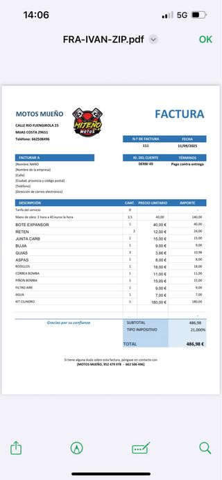 Piaggio zip sp / 70cc