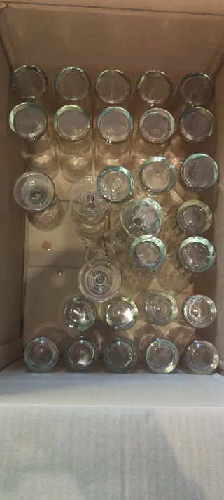 Vasos de cristal transparentes