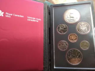 PLATA!! Set Ufficiale Monete Canada 1979 Proof