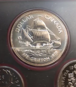 PLATA!! Set Ufficiale Monete Canada 1979 Proof