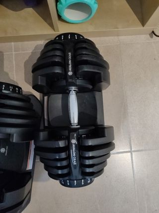 Mancuernas Ajustables 5-40kg + Banco Gimnasio