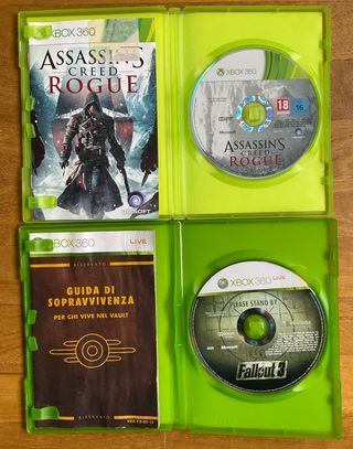 Giochi Xbox 360: Assassin's Creed Rogue e Fallout