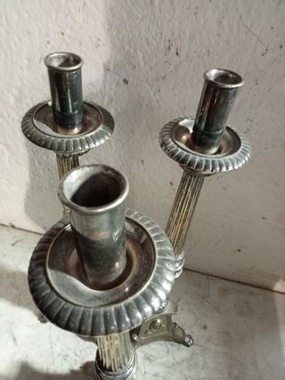 +200 AÑOS CANDELEROS BRONCE GRANDES B E