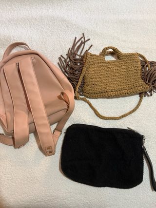 Set 3 Borse: Zainetto + Borsa Crochet + Pochette