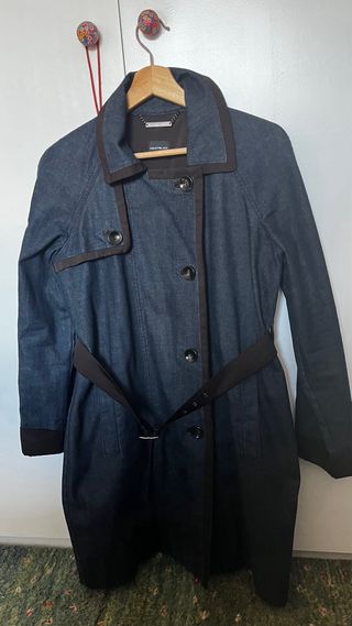 Gabardina vaquera azul