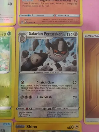 Cartas Pokémon: Tranquill, Heatmor, Skiddo, Shinx