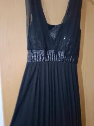 Vestido fiesta largo negro
