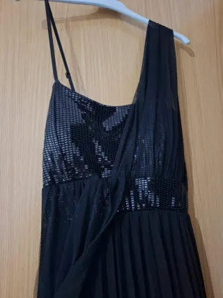 Vestido fiesta largo negro