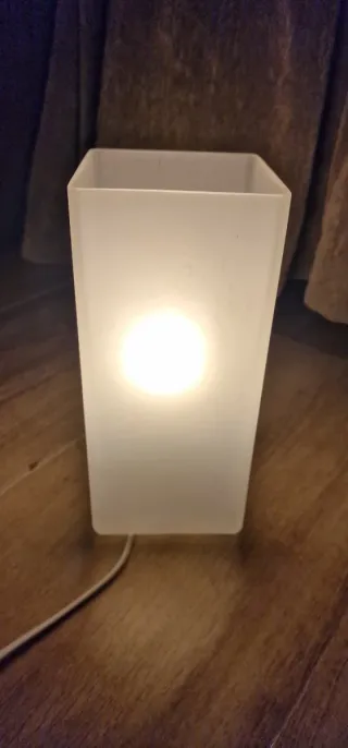 Lámparas Mesita Noche Blanca.