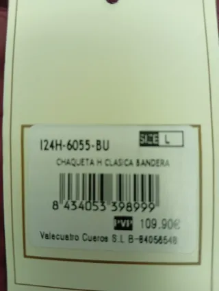 Chaquetas y Chalecos Valecuatro talla L