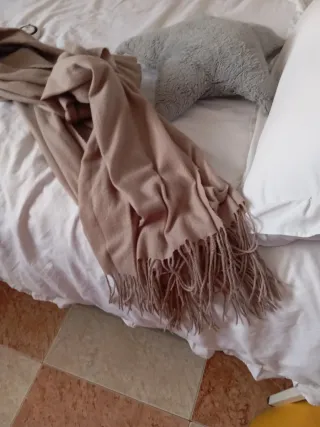 Bufanda beige - marrón