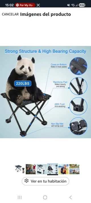 Taburete Plegable Portátil Camping AILLOVCOL