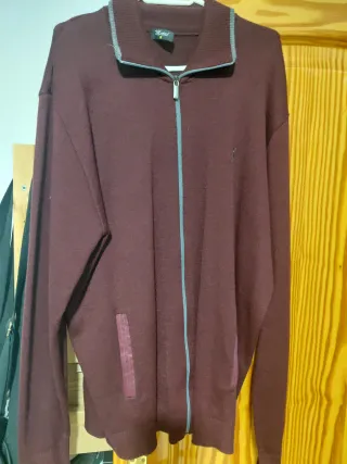 Chaqueta de punto Metal cremallera XXL