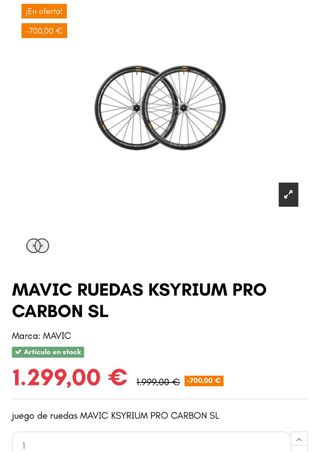 Ruedas Mavic Kysiriym ProCarbon SL