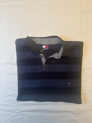 Polo Tommy Hilfiger a Righe Manica Lunga