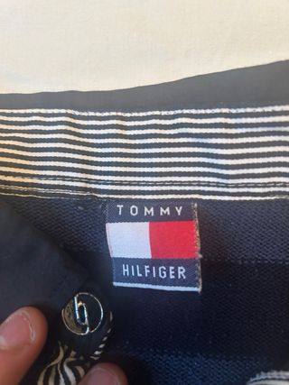 Polo Tommy Hilfiger a Righe Manica Lunga