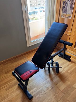 Banco y Mancuernas Gimnasio