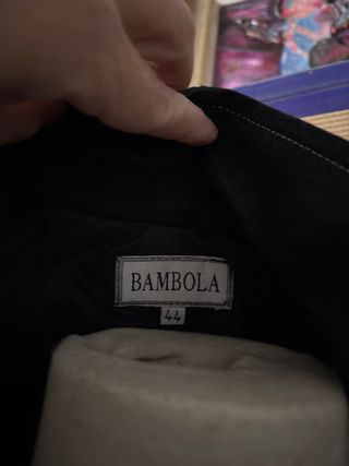 Blazer vaquero con diseño artístico. 44 siendo M