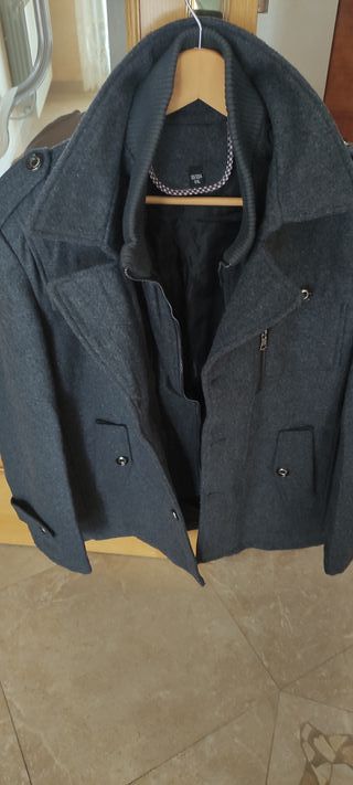 Abrigo Gris Hombre Talla XL