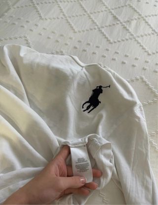 Camiseta Ralph Lauren manga larga blanca