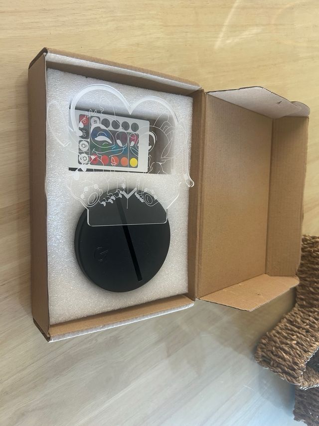 Lámpara LED 3D Stitch Corazón