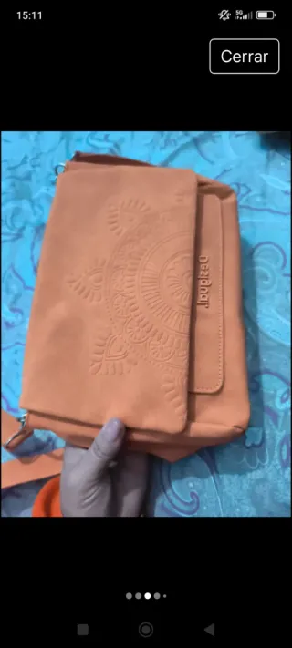 Bolso Desigual Naranja pastel