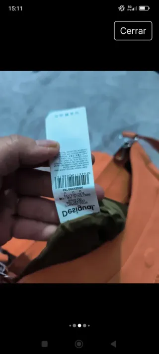 Bolso Desigual Naranja pastel