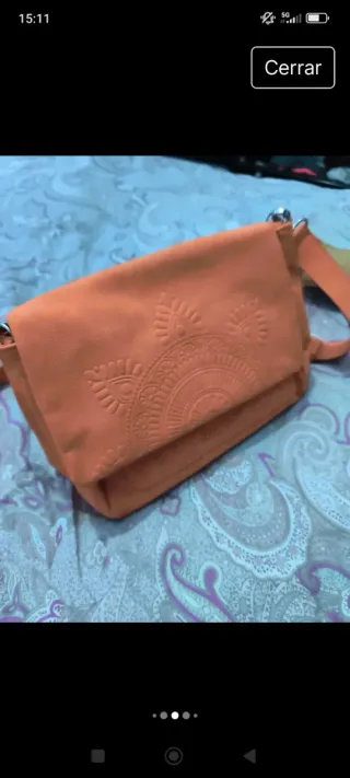 Bolso Desigual Naranja pastel