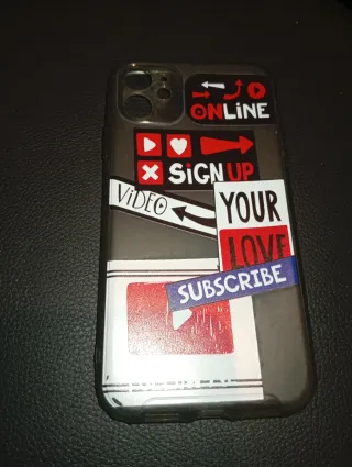 Funda iPhone 11 Dinosaurio Lluvia Colores