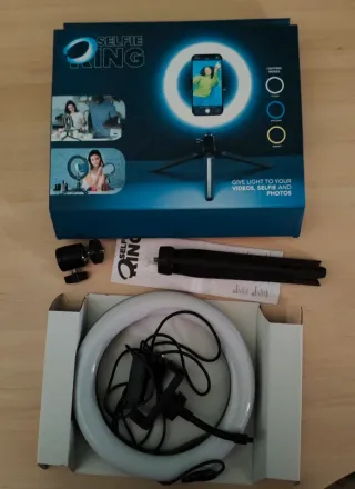 Selfie Ring Light Cellularline foto video