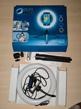 Selfie Ring Light Cellularline foto video