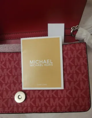 Mala Michael Kors Jet Set Travel VermelhoFramboesa