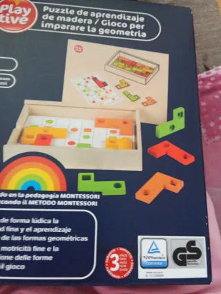 Puzzle madera aprendizaje geometría Playtive 3+