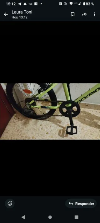 Bicicleta BMX verde