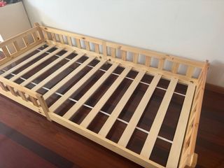 Cama Montessori madera NUEVA 140x70cm