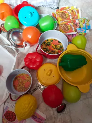 Juguetes de Cocina y Delantal Infantil