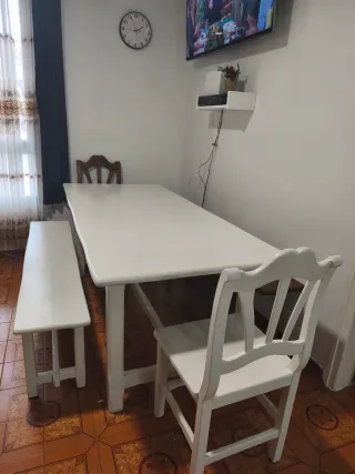 Juego Comedor Madera Pura