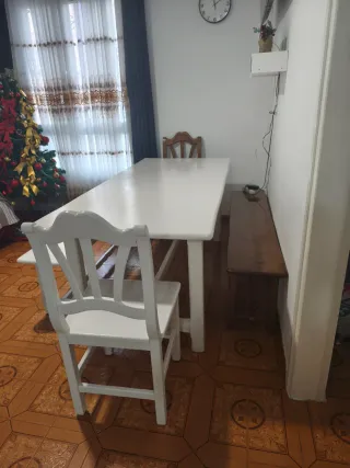 Juego Comedor Madera Pura