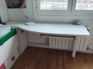 Cama nido con escritorio y estantería