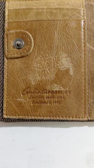 Vera pelle- portafoglio Marrone