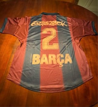 Camiseta Barça Retro 2001 x Travis Scott Talla S