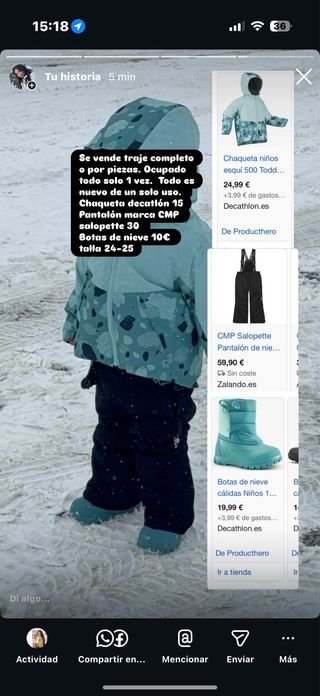Conjunto Ropa Nieve Niño
