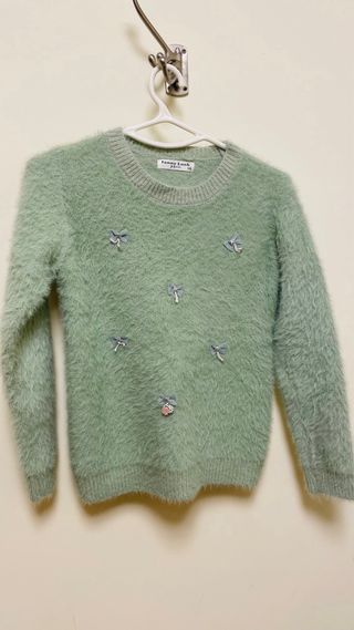 Jersey Punto Niña Fanny Look Verde