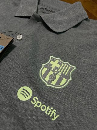 Polo FC Barcelona Nike Gris